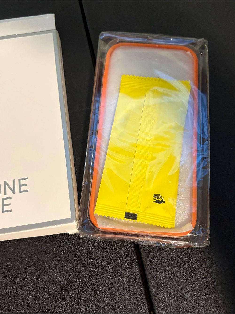 Protective Phone Screen Kit with Orange Accent